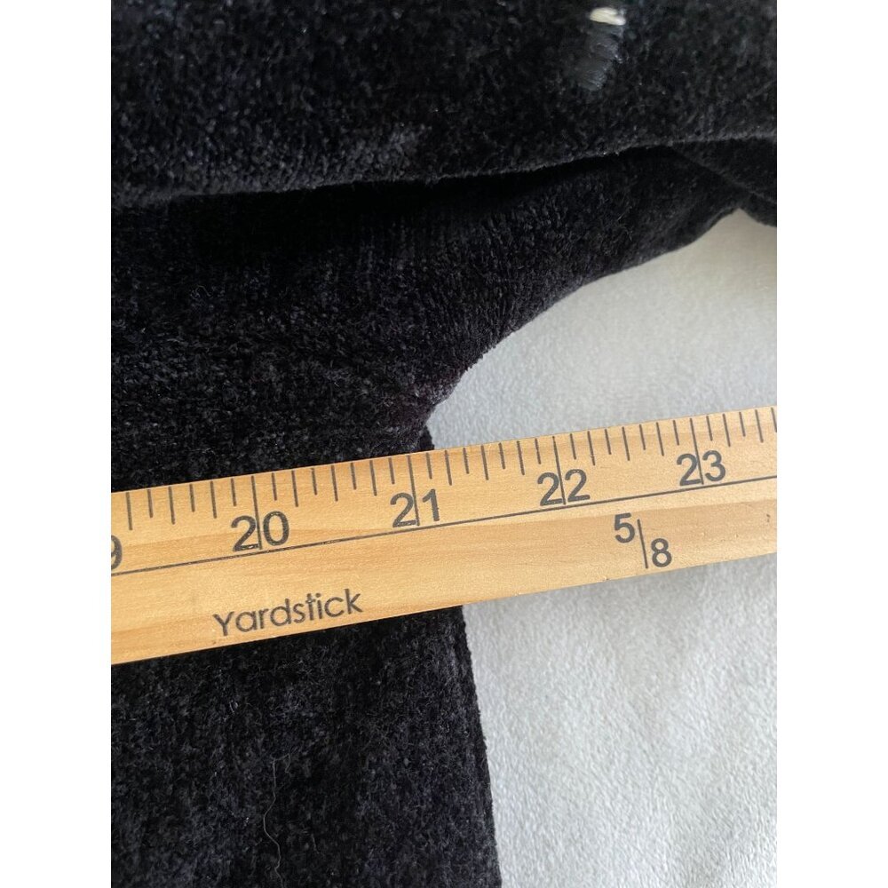 VTG Alex Kim Velvet Blend Button Jacket Abstract Embroidory Design Grandmacore - Picture 4 of 11